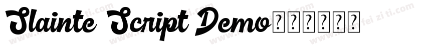Slainte Script Demo字体转换